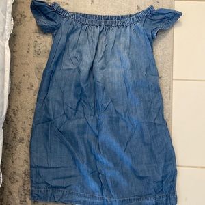 Chambray off the shoulder dress XS